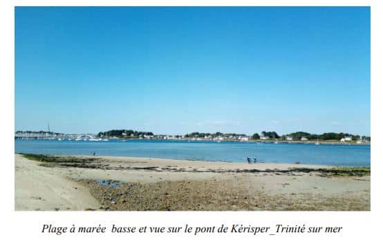 Trinité sur Mer - Plage à marée basse, Sud de la Bretagne