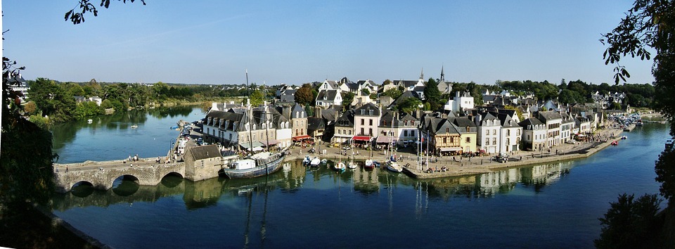 Vieille ville d'Auray avec son Port - Bretagne Sud