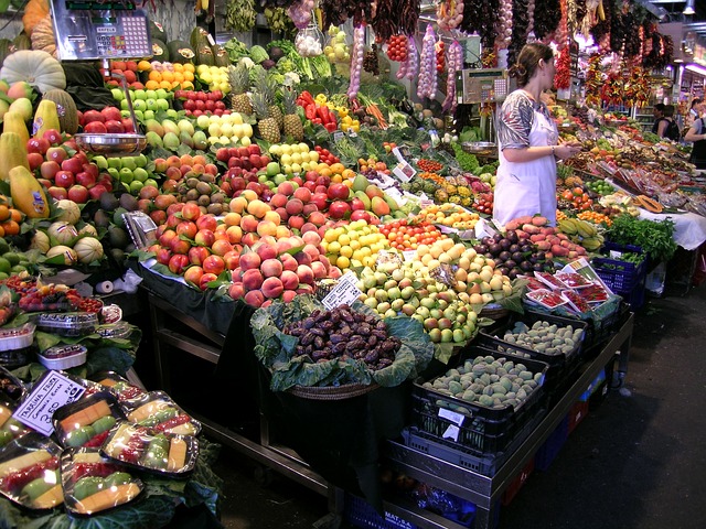 Marché des fruits à Barcelone