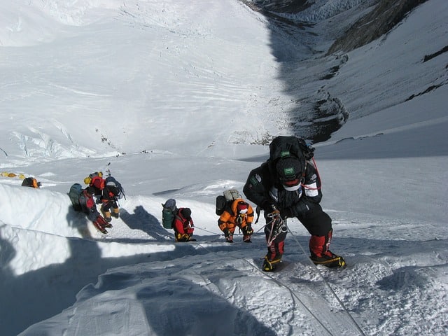 Descente du Mont Everest