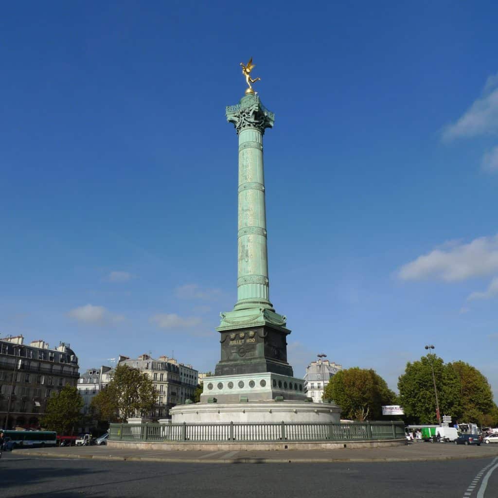 Place de la Bastille aujourd'hui